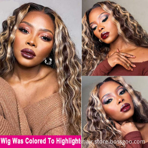 Loose Deep Wave Lace Front Wigs Human Hair  T Part Lace Front Wig Pre Plucked with Baby Hair 22inch, Middle Part Loose Deep Wig